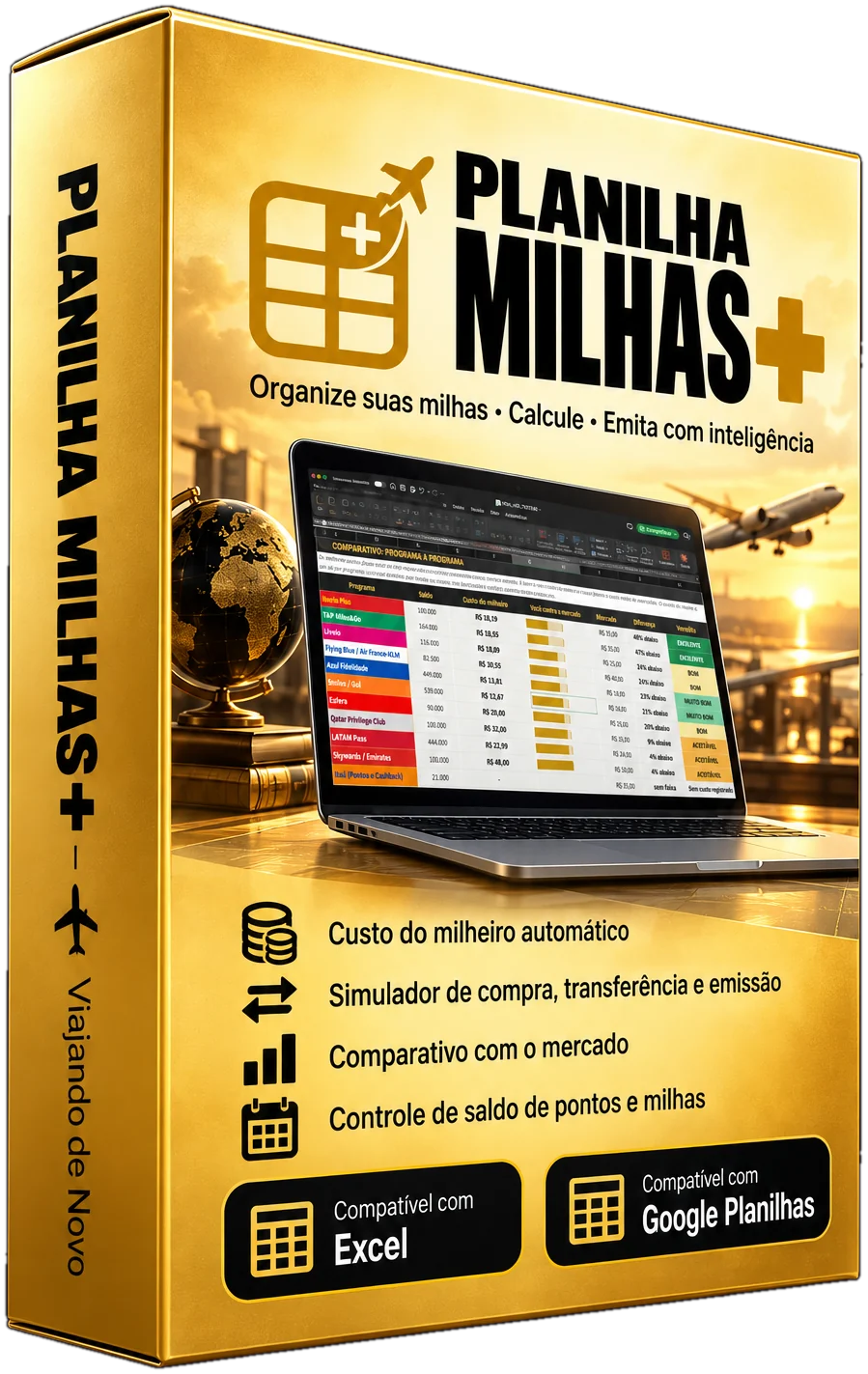 Caixa da Planilha Milhas+